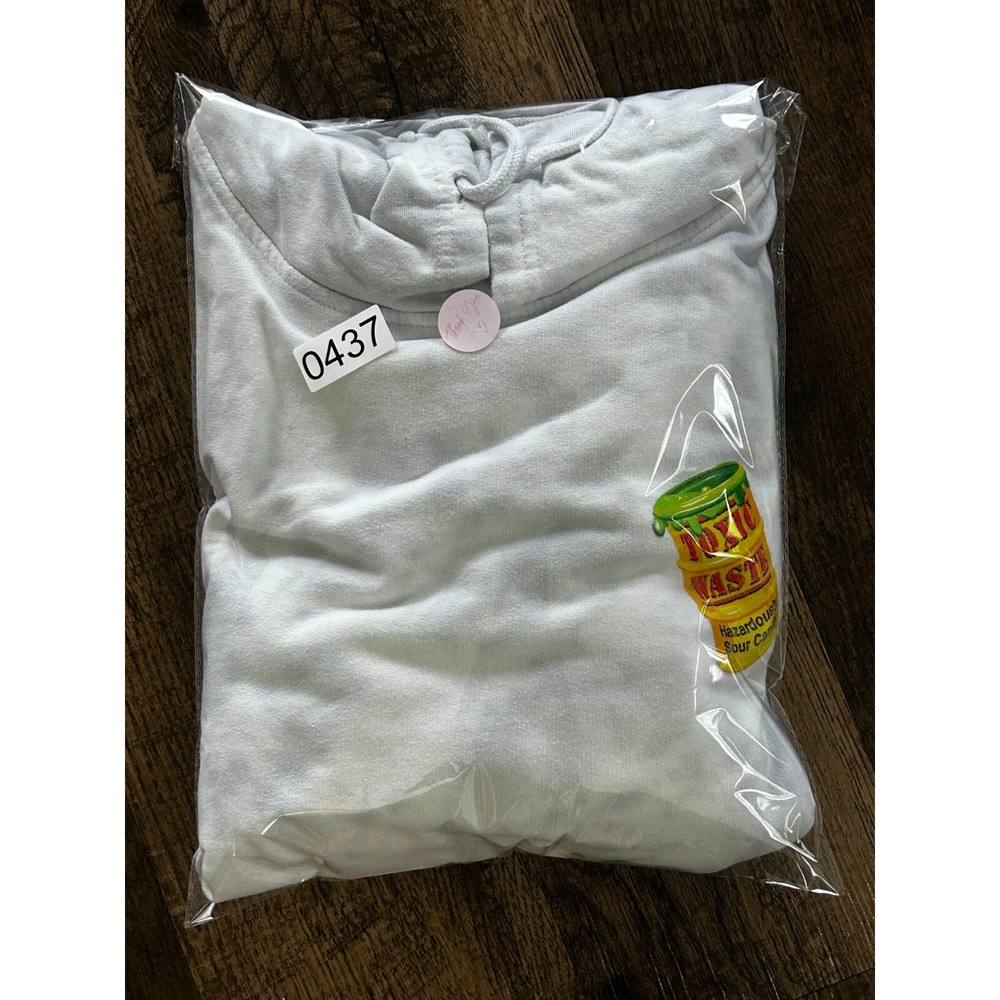 Toxic Waste Sour Candy Hoodie Women XL White Camo Double Graphic Kangaroo Pocket - Picture 9 of 9